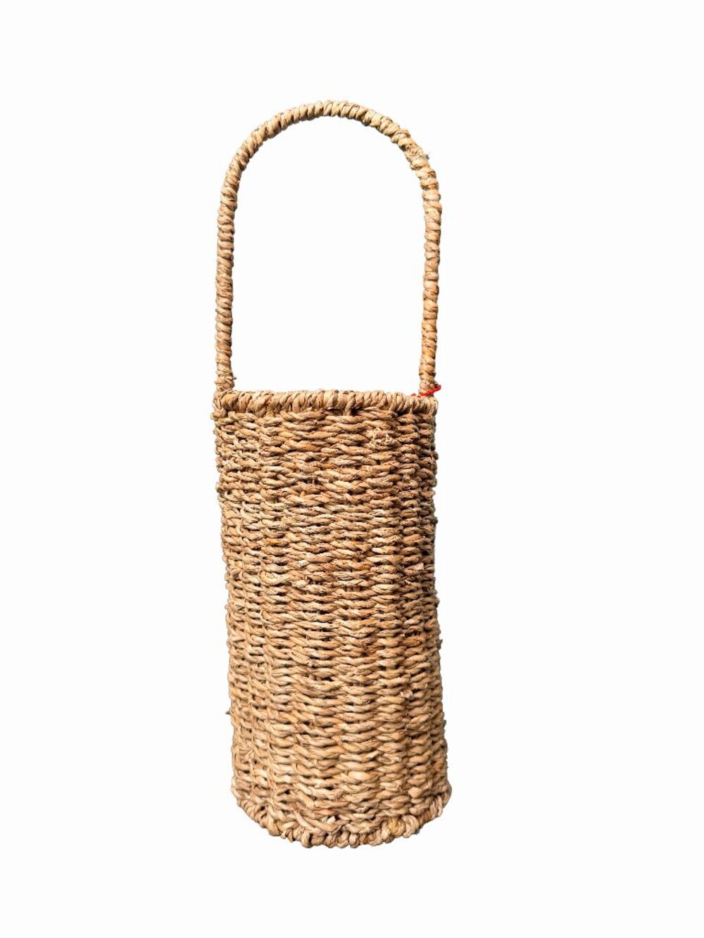 NWT Danny Seo Handwoven Seagrass Wine Bottle Basket Boho Coastal Home Decor